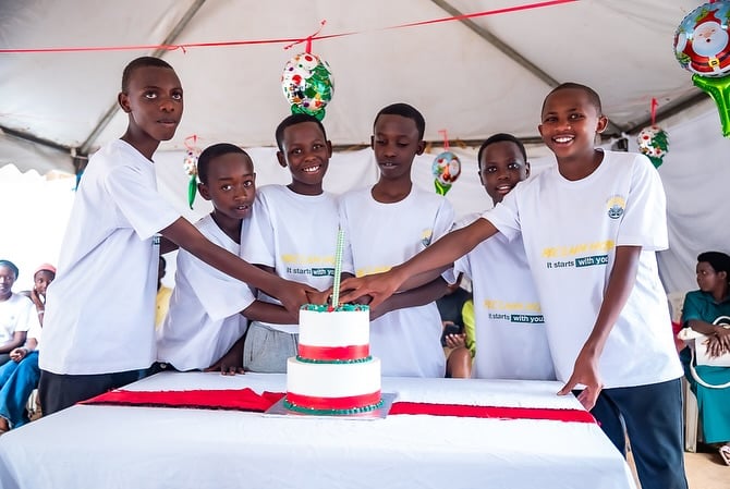 Children in Rwanda receiving education and support from Reclaim Hope